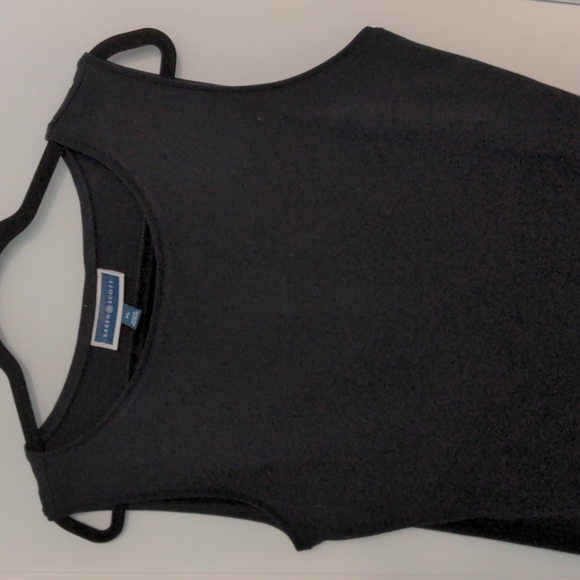 Karen Scott Sz PL Black Soft Versatile Sleeveless Top - Picture 2 of 3
